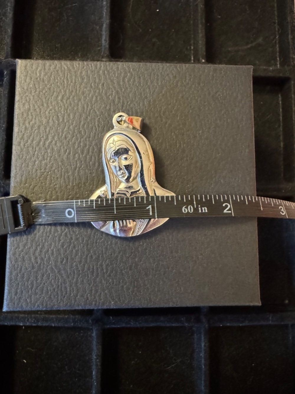 Our Lady of Guadalupe Necklace Stainless Steel Large - Picture 6 of 9